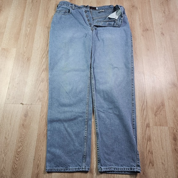Vintage Levis SilverTab Jeans Men 34x32 Baggy Loose Fit Hip Hop 90s Y2K Made USA - Picture 1 of 13